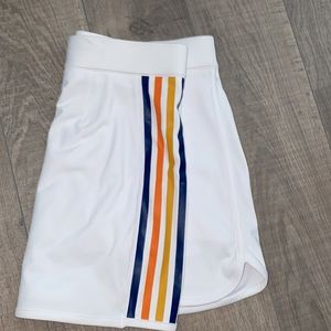 Lacoste Sport White Tennis Striped Skirt